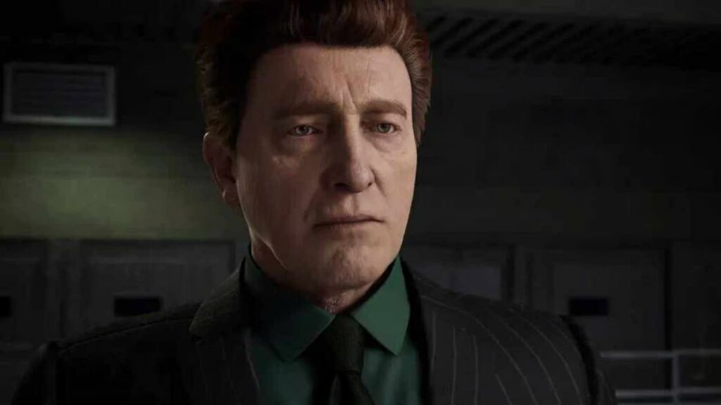 Essa imagem esta mostrando o personagem Norman Osborn no jogo Marvels Spider-Man 2