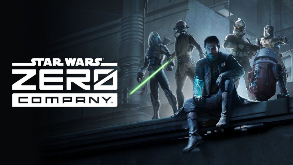 Essa imagem mostra os personagens do novo jogo de Star Wars, Star Wars Zero Company