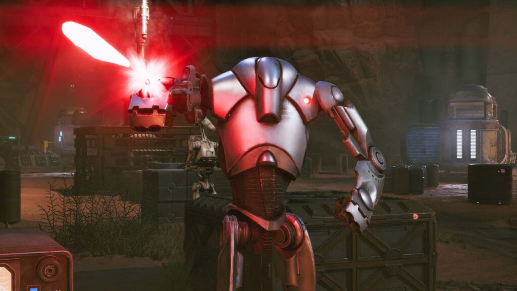 Essa imagem mostrando um robo que estara em Star Wars Company, o novo jogo de Star Wars